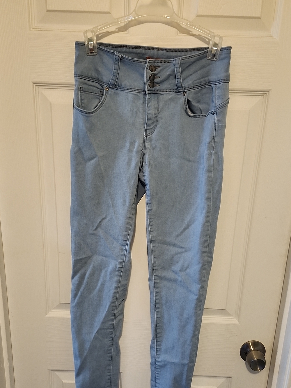 Wax Jean Light Blue High-Waist Jeggings